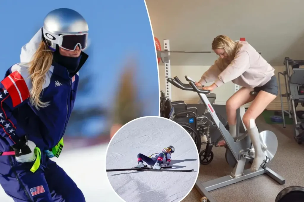 Lindsey Vonn makes significant progress in recovering from her injury.