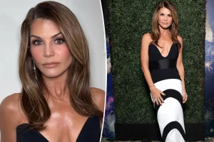 Lori Loughlin, 61, appears much younger in a rare red carpet appearance after her split from Mossimo Giannulli.