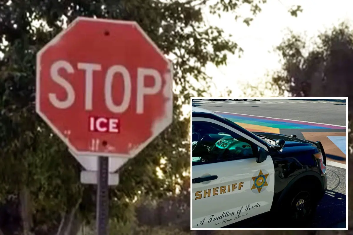 Los Angeles County Sheriff's under scrutiny for "Stop ICE" sign