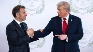 Macron advocates for reducing tensions while the U.S. and Israel support military action against Iran