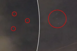 Man in Queens sees unknown orbs flying over New York City.