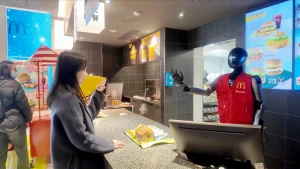 McDonald's trials humanoid robots from Keenon Robotics in Shanghai