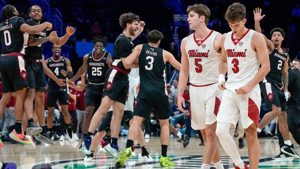 Miami of Ohio's perfect season comes to an end with defeat against UMass in the MAC tournament