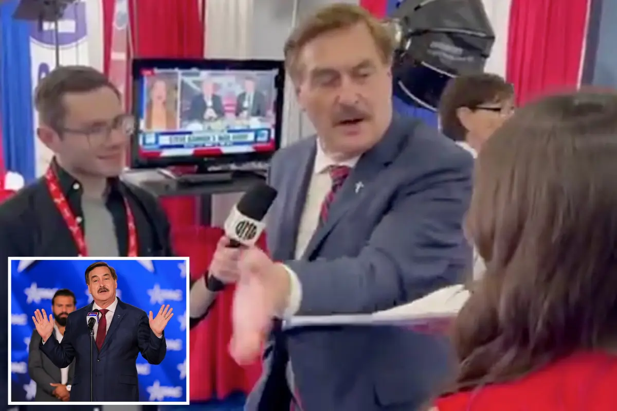 Mike Lindell received legal papers while being interviewed on camera at CPAC and threw the documents away.