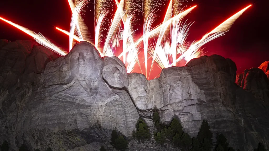 Mount Rushmore will feature fireworks for the 250th anniversary of America