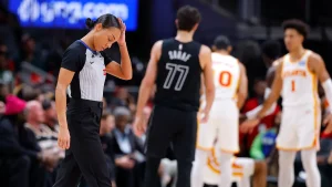 NBA official Sha'Rae Mitchell sustains head injury during Hawks-Nets match