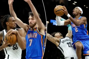Nets fall hard to the reigning champion Thunder
