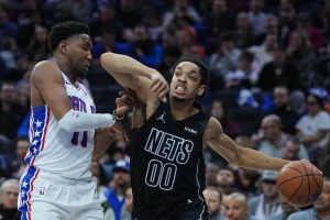 Nets' strong comeback fails against 76ers as losing streak continues