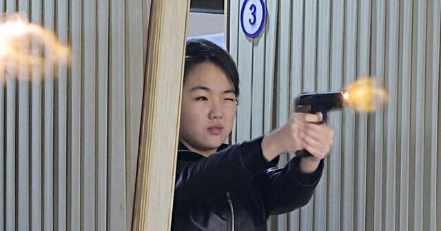 North Korea Shares Photos of Kim Jong-un and His Daughter Shooting Pistols