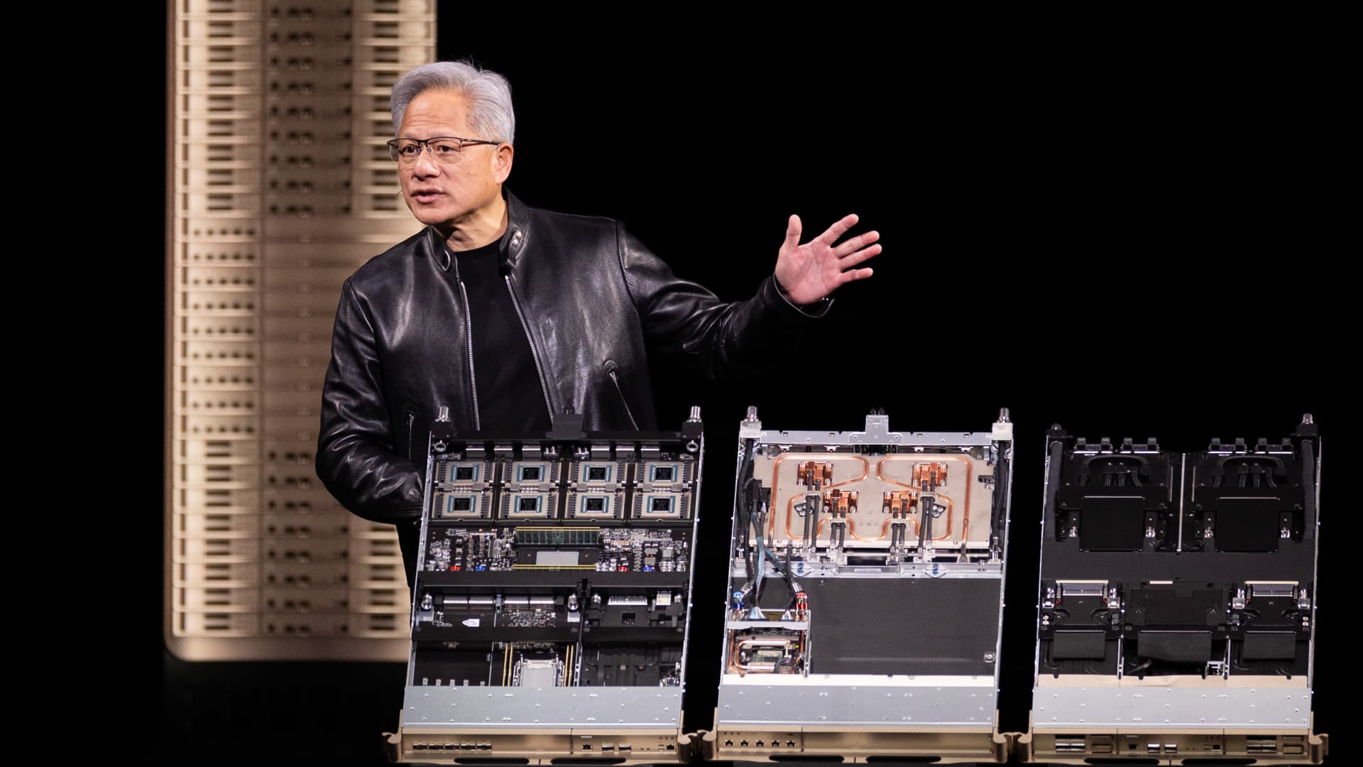 Oil price drop leads to a stock market boost, yet Cramer highlights Nvidia’s AI growth as the main focus.