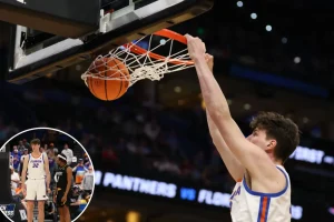 Olivier Rioux, the 7-foot-9 standout from Florida, sets a record in March Madness