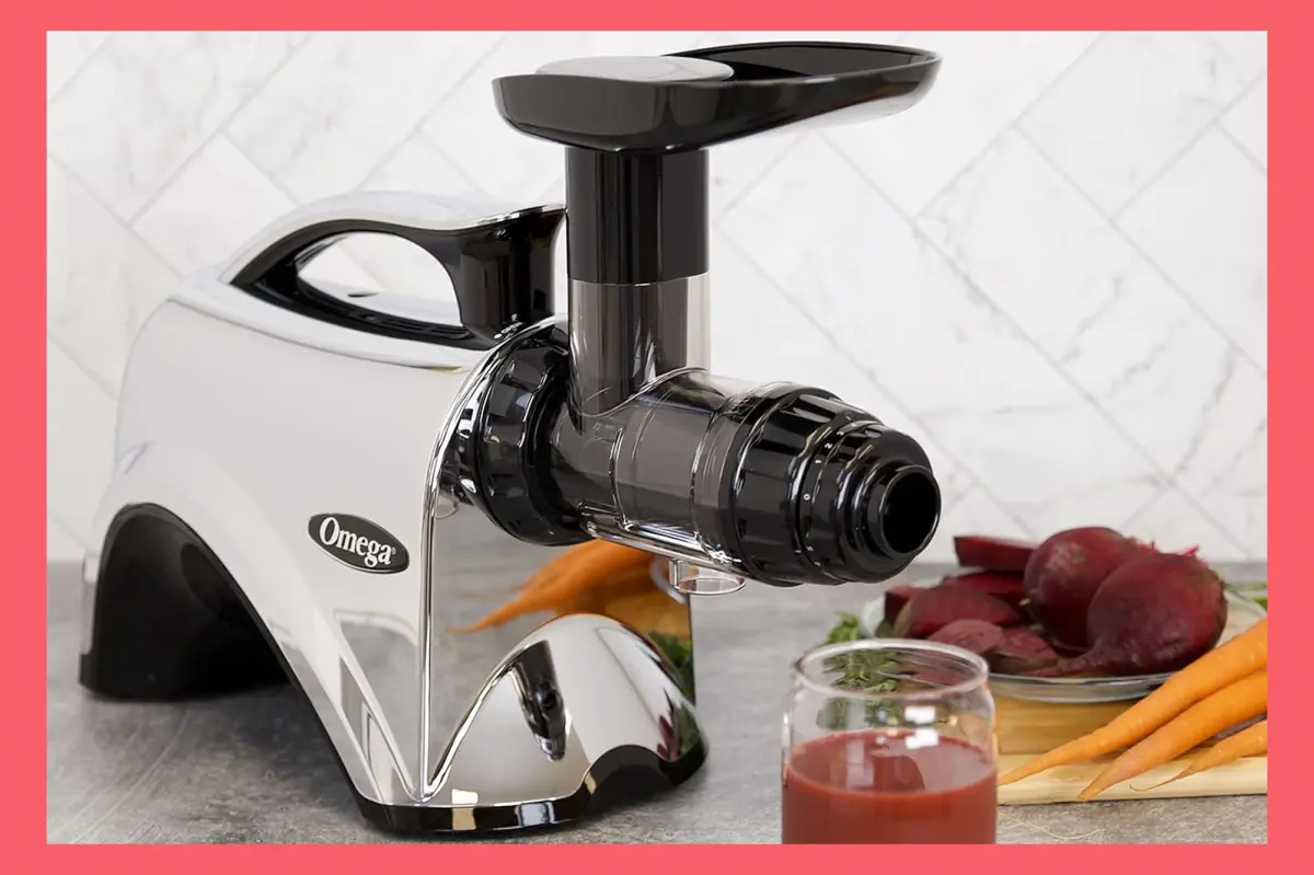 Omega Juicer Premium Vegetable and Fruit Juice Extractor is half price on Amazon