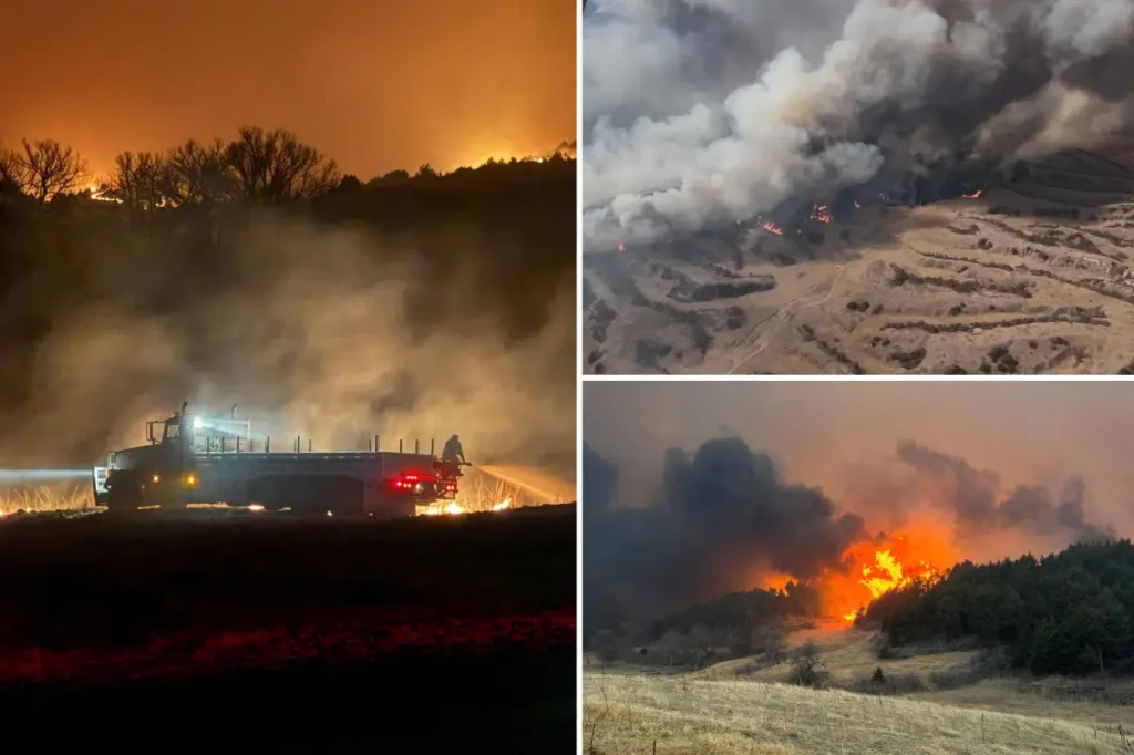 One person has died as Nebraska experiences its biggest wildfire, burning over 640,000 acres.