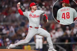 Phillies pitcher Daniel Robert faints during practice session.