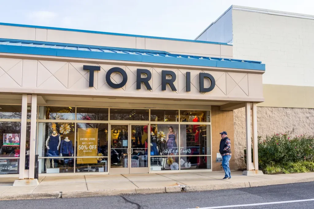 Plus-size store Torrid shutting down 151 locations nationwide