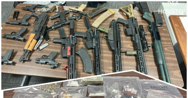 Police and DEA Storm Armed Drug House, Confiscate Meth, Fentanyl, 17 Firearms