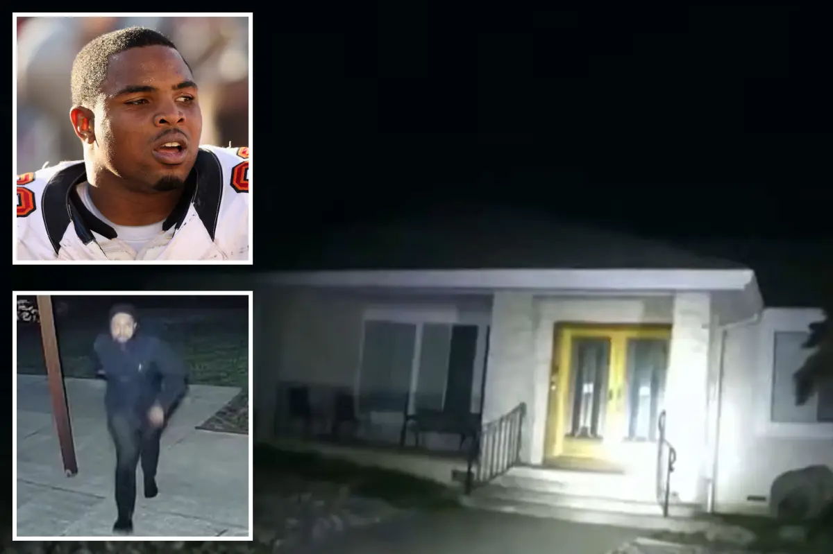 Police share footage of the events prior to NFL player's death