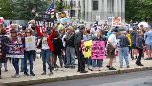 Protesters in DC alter "America the Beautiful" during the battle over ICE and the government shutdown