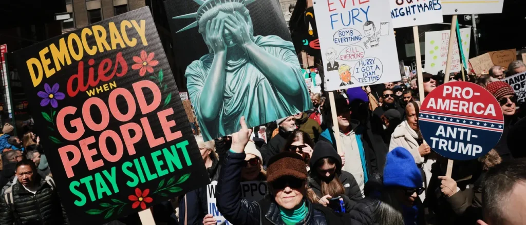 Protests Against 'No Kings' Escalate Nationwide With 'Communist Revolution' Songs Echoing In NYC