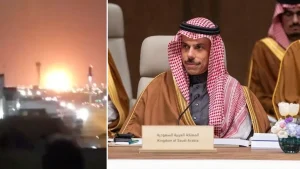 Qatar and Saudi Arabia head a group of 12 countries denouncing Iran's attacks.