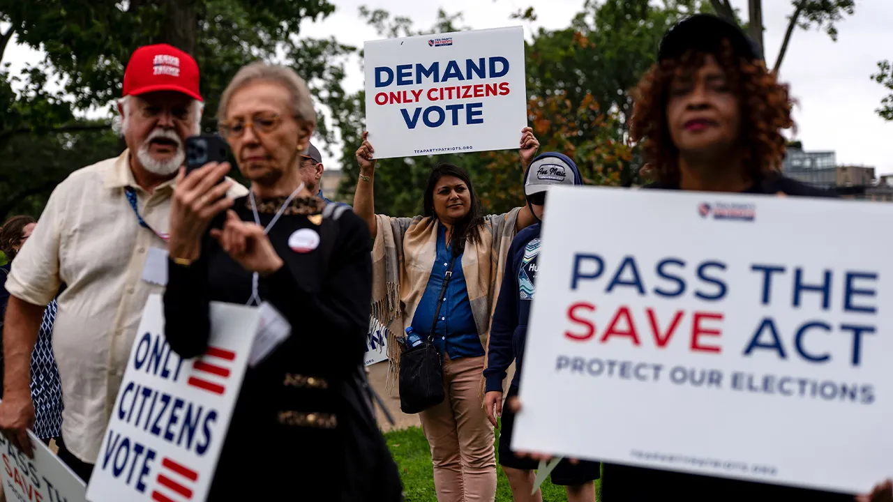 Republican senators criticize Democrats regarding the SAVE Act before the Senate vote.