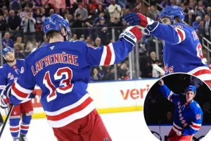 Revamped Rangers first line is driving a surge after the Olympics