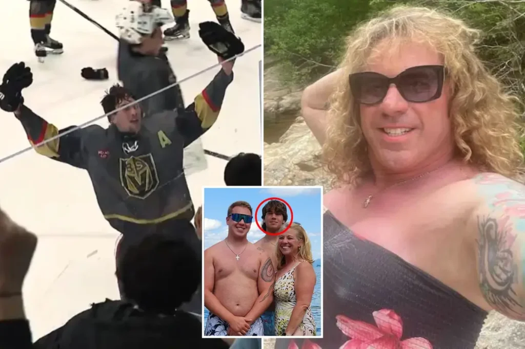 Rhode Island hockey player Colin Dorgan scores the winning goal weeks after his transgender father was tragically shot dead along with family.