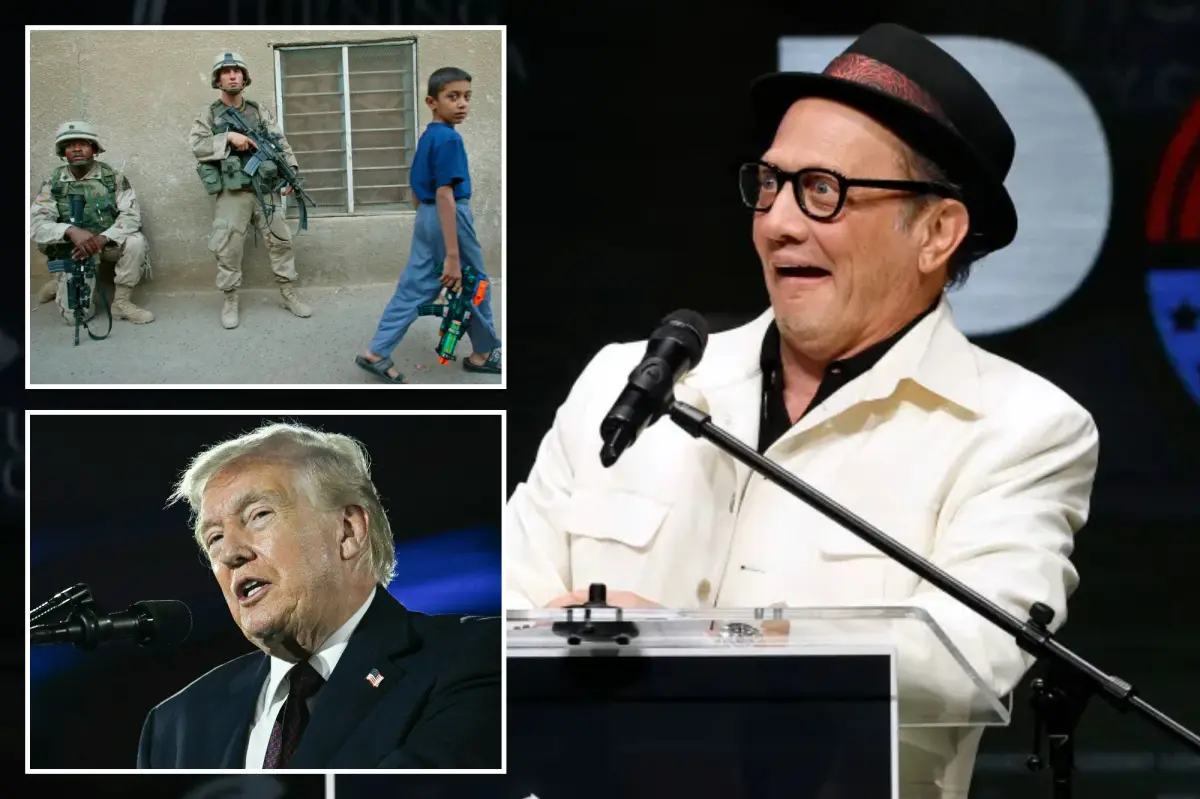 Rob Schneider urges the US to reinstate the military draft for young people during the Iran conflict.
