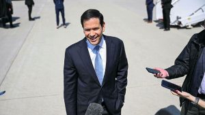 Rubio conveys an America-first message at G7 discussions on Iran in France.