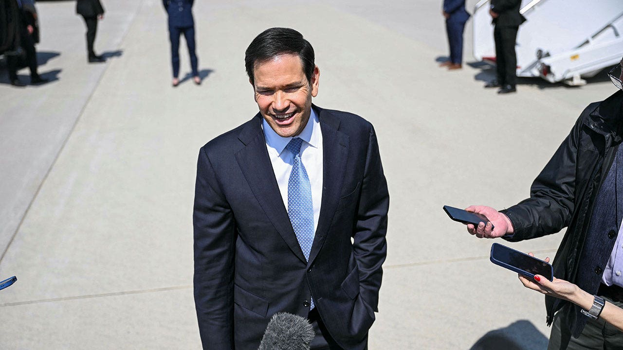 Rubio conveys an America-first message at G7 discussions on Iran in France.
