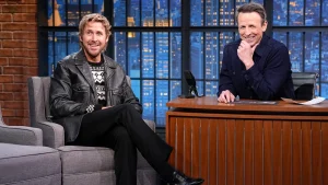 Ryan Gosling praises a little bakery in Florida during a late-night television program
