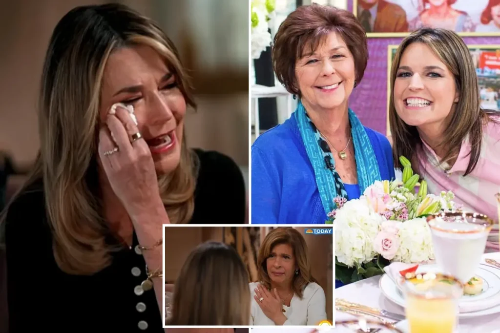 Savannah Guthrie tears up at the thought that her mom, Nancy, was taken due to her.