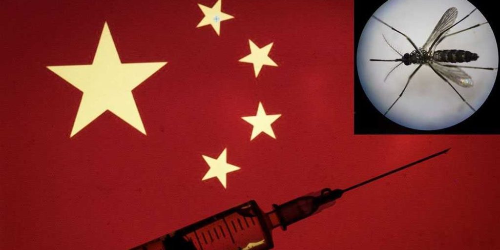 Scientists in China have transformed mosquitoes into flying vaccines that can still bite people.