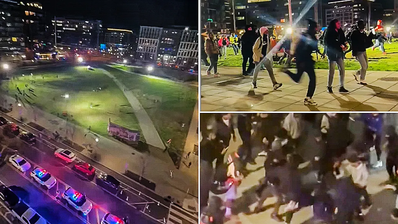 Scores of teenagers swarm DC Navy Yard in disorderly takeover with gunfire