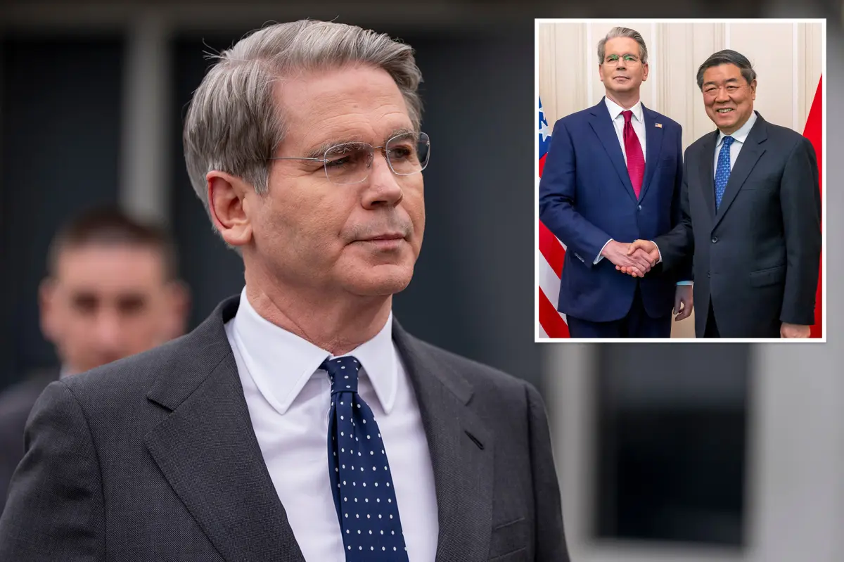 Scott Bessent to meet with China's vice premier in Paris for trade discussions before Trump heads to China