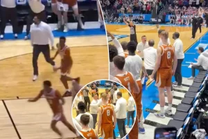 Sean Miller confronts Texas assistant for running onto the court during last-second victory