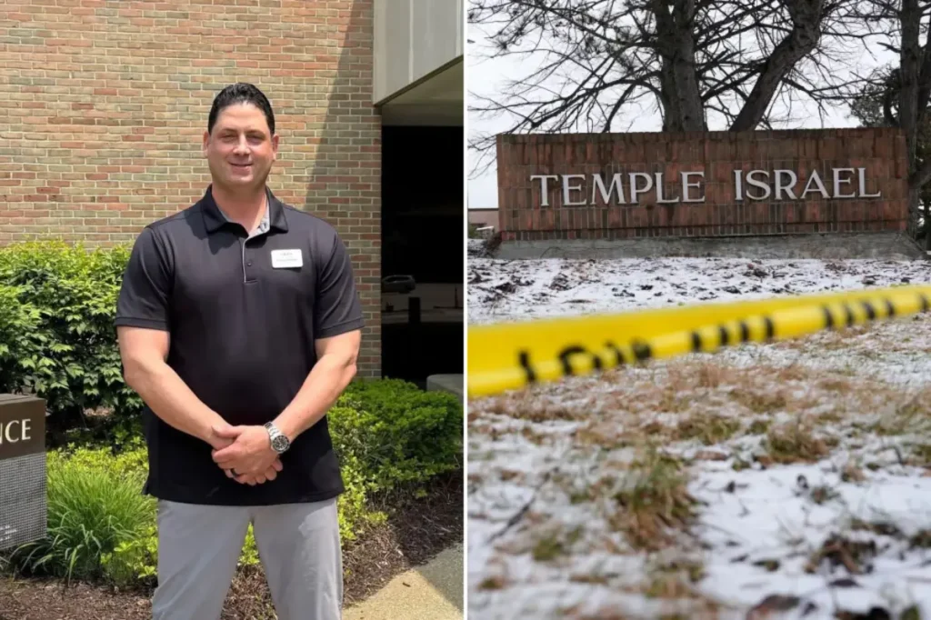 Security guard hurt in Michigan synagogue car attack identified as a veteran police officer