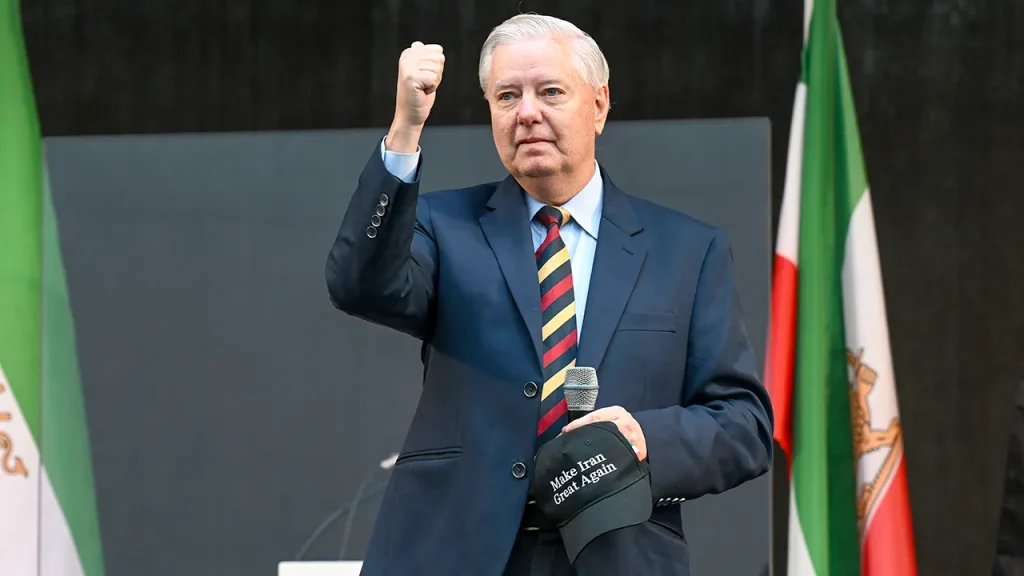 Senator Lindsey Graham, backed by Trump, submits his re-election paperwork.