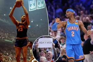 Shai Gilgeous-Alexander surpasses Wilt Chamberlain's record for consecutive 20-point games