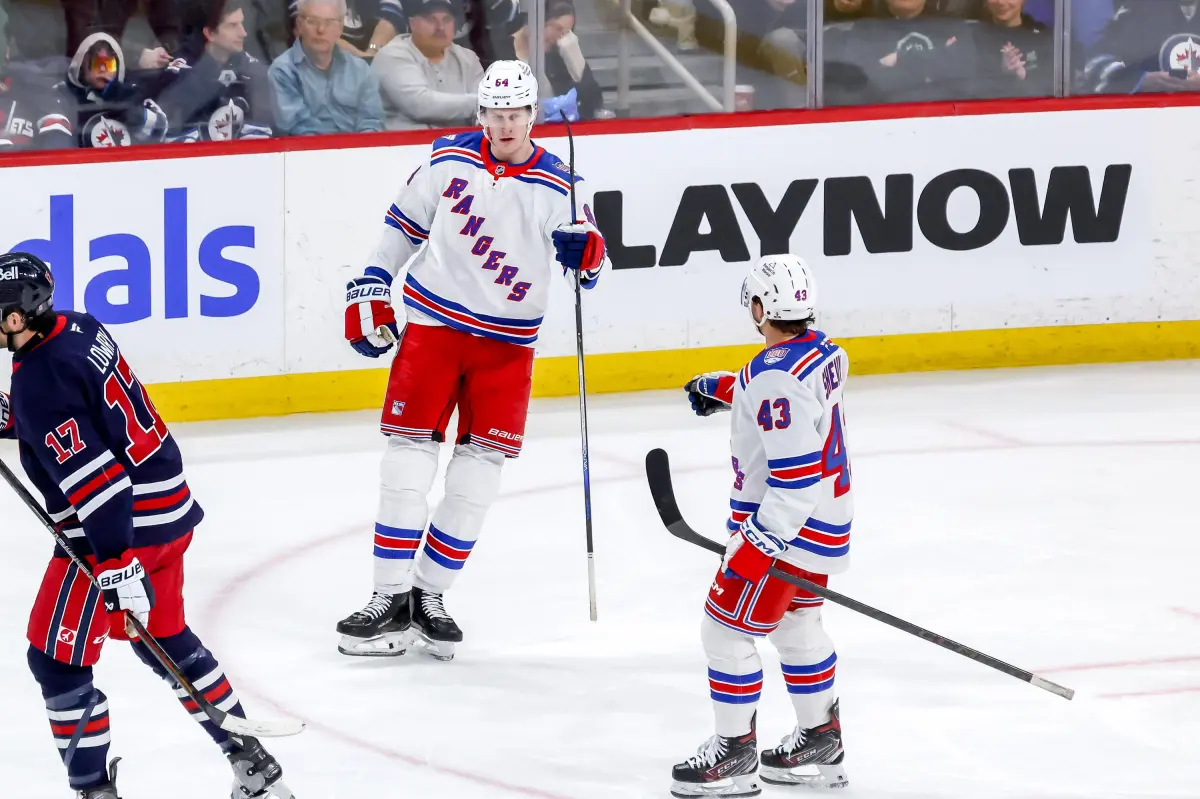 Tall Adam Edstrom stands out in Rangers' center trial.