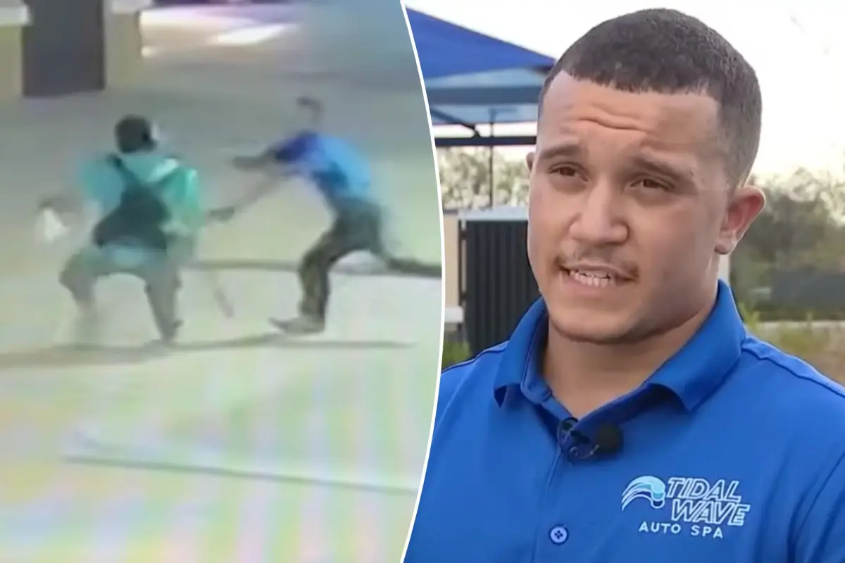 Teen with MMA training takes down man with an axe at Florida car wash