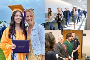 Tensions rose in a Long Island courtroom as the judge reprimanded the family of slain student Emily Finn for their angry reactions.