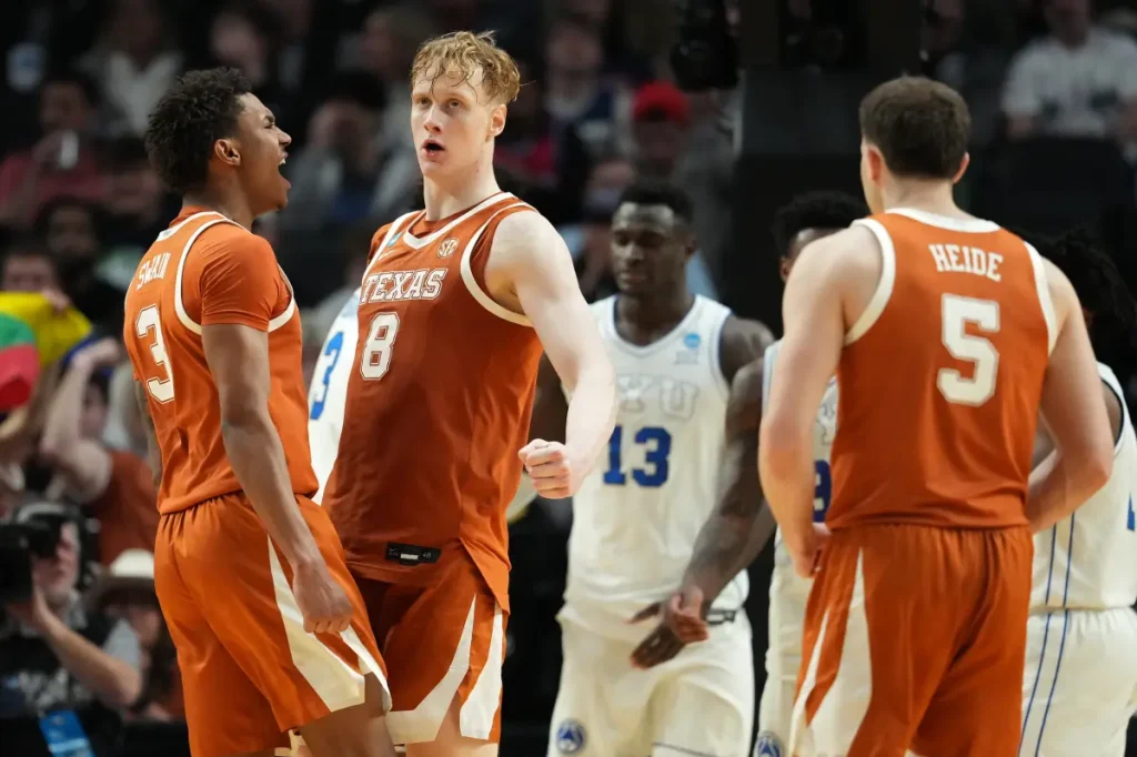 Texas surprises BYU with a surprising victory in the first round of March Madness