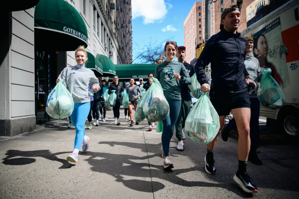 The fitness trend of plogging is gaining popularity in NYC's unclean streets.