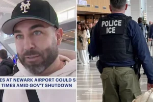 The ultimate Brooklyn guy claims ICE is 'here to help' at airports.