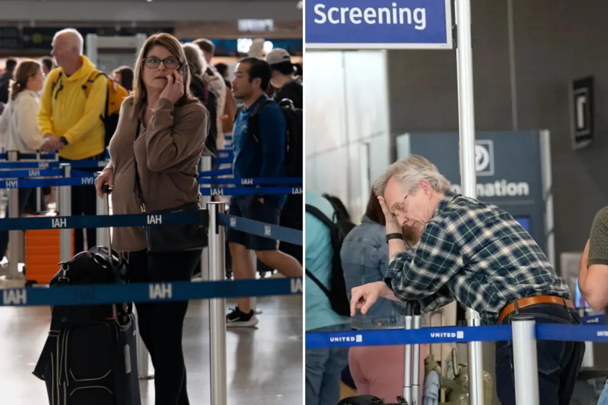 Travelers at Houston airport share their thoughts on who is responsible for TSA wait times
