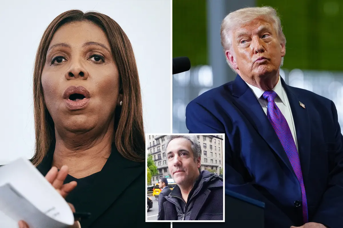 Trump asks NY AG James to provide all communications with Michael Cohen following Cohen's claim of being 'coerced'
