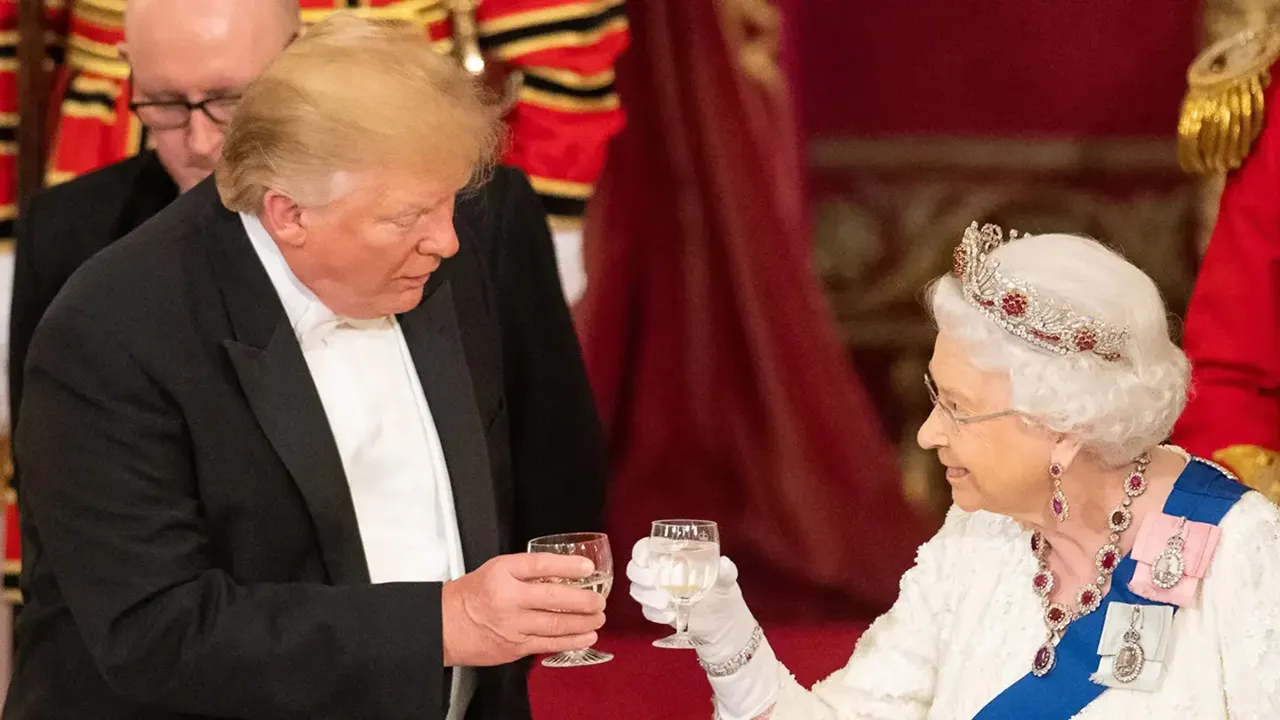 Trump expresses admiration for Queen Elizabeth's social skills and elegance.