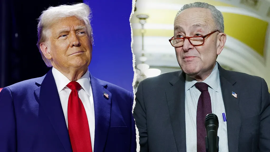 Trump makes fun of Schumer on Truth Social for his near mistake about ICE on the Senate floor