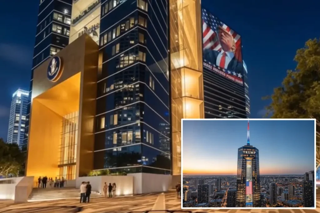 Trump reveals designs for a Miami skyscraper that will function as his presidential library